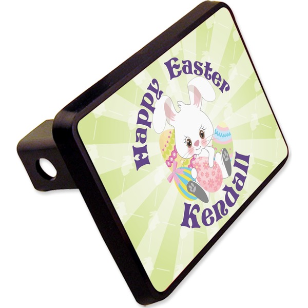Custom Easter Bunny Rectangular Trailer Hitch Cover - 2" (Personalized)
