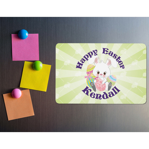 Easter Bunny Rectangular Fridge Magnet - LIFESTYLE
