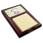 Easter Bunny Red Mahogany Sticky Note Holder (Personalized)