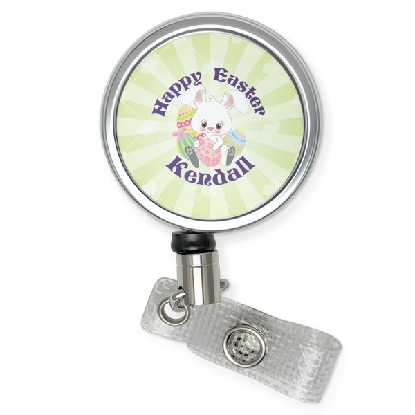 Custom Easter Bunny Retractable Badge Reel (Personalized)