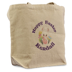 Easter Bunny Reusable Cotton Grocery Bag (Personalized)