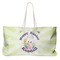 Easter Bunny Large Rope Tote Bag - Front View