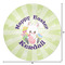 Easter Bunny Round Area Rug - Size