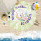 Easter Bunny Round Beach Towel Lifestyle