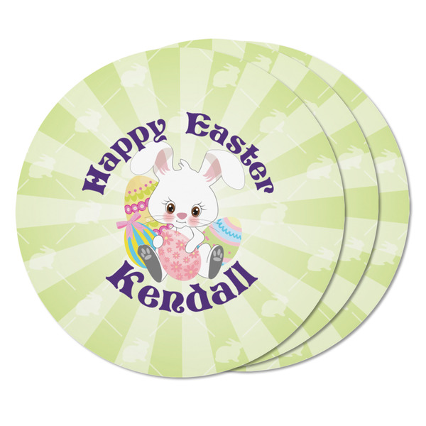 Easter Bunny Round Fridge Magnet - THREE