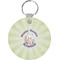 Easter Bunny Round Plastic Keychain (Personalized)