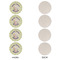 Easter Bunny Round Linen Placemats - APPROVAL Set of 4 (single sided)