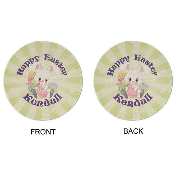 Easter Bunny Round Linen Placemats - APPROVAL (double sided)