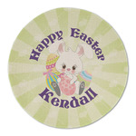 Easter Bunny Round Linen Placemat - Single Sided (Personalized)