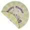 Easter Bunny Round Linen Placemats - Front (folded corner double sided)