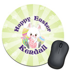 Easter Bunny Round Mouse Pad (Personalized)