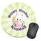 Easter Bunny Round Mouse Pad
