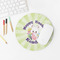 Easter Bunny Round Mousepad - LIFESTYLE 2