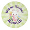 Easter Bunny Round Paper Coaster - Approval
