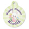 Easter Bunny Round Pet ID Tag (Personalized)