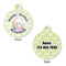 Easter Bunny Round Pet Tag - Front & Back