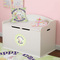 Easter Bunny Round Wall Decal on Toy Chest