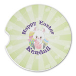 Easter Bunny Sandstone Car Coaster - Single (Personalized)