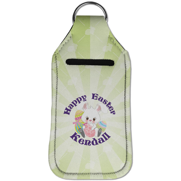 Easter Bunny Sanitizer Holder Keychain - Large (Front)