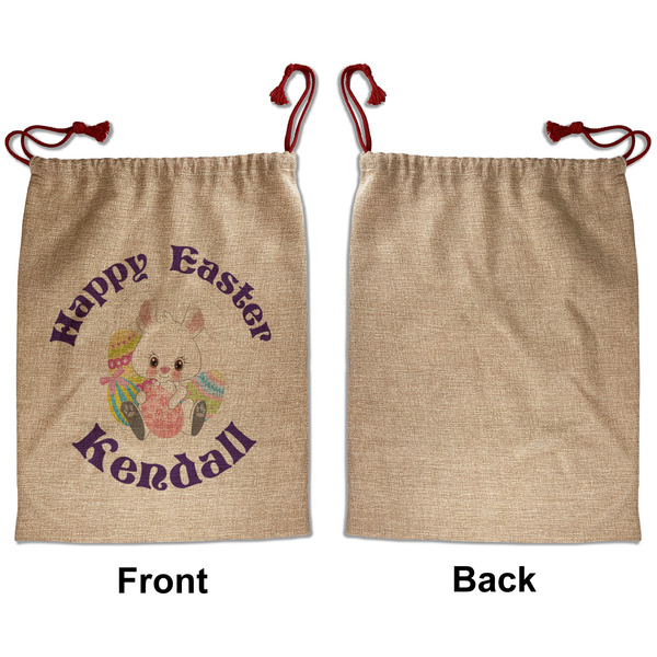 Easter Bunny Santa Bag - Approval - Front