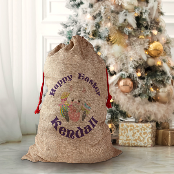 Easter Bunny Santa Bag - Lifestyle