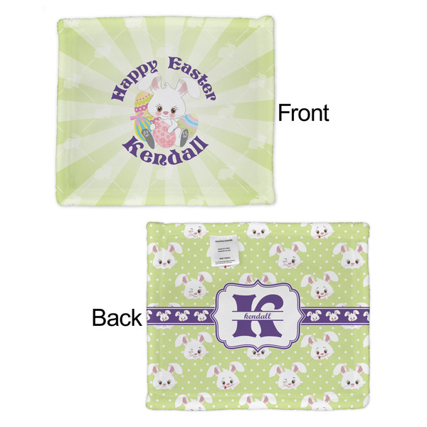 Easter Bunny Security Blanket - Front & Back View