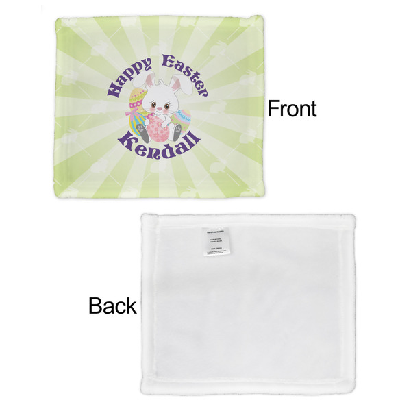 Easter Bunny Security Blanket - Front & White Back View