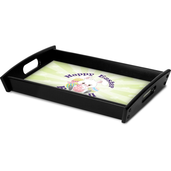 Easter Bunny Serving Tray Black - Corner