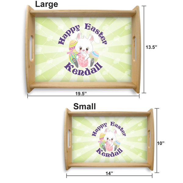 Easter Bunny Serving Tray Wood Sizes