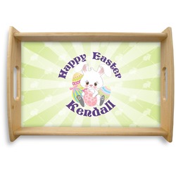 Easter Bunny Natural Wooden Tray - Small (Personalized)