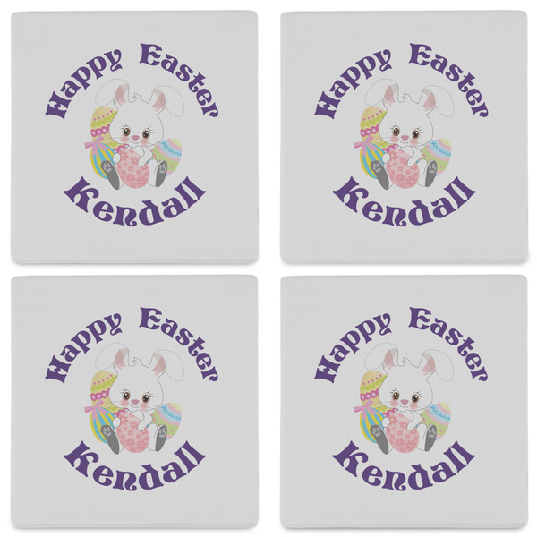 Easter Bunny Set of 4 Sandstone Coasters - See All 4 View