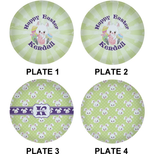 Easter Bunny Set of Lunch / Dinner Plates (Approval)