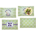 Easter Bunny Set of 4 Glass Rectangular Lunch / Dinner Plate (Personalized)