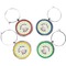 Easter Bunny Wine Charms (Set of 4) (Personalized)