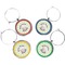 Easter Bunny Wine Charms (Set of 4) (Personalized)