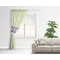 Easter Bunny Sheer Curtain With Window and Rod - in Room Matching Pillow