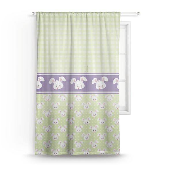Custom Easter Bunny Sheer Curtain - 50"x84"
