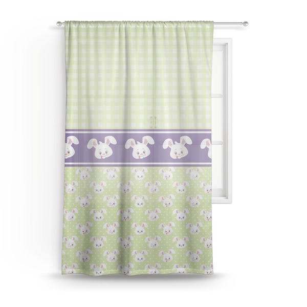Custom Easter Bunny Sheer Curtain