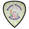 Easter Bunny Iron on Shield Patch A w/ Name or Text