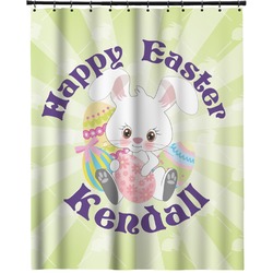 Easter Bunny Extra Long Shower Curtain - 70"x84" (Personalized)