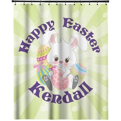 Easter Bunny Extra Long Shower Curtain - 70"x84" (Personalized)