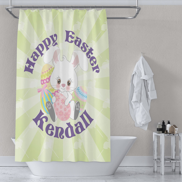 Easter Bunny Shower Curtain Lifestyle