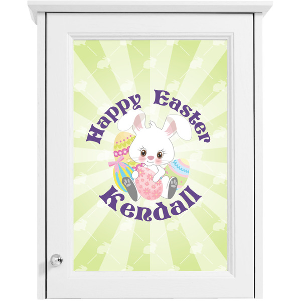 Easter Bunny Single White Cabinet Decal