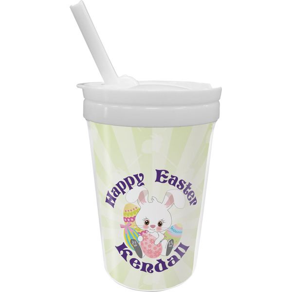 Custom Easter Bunny Sippy Cup with Straw (Personalized)