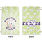 Easter Bunny Small Laundry Bag - Front & Back View