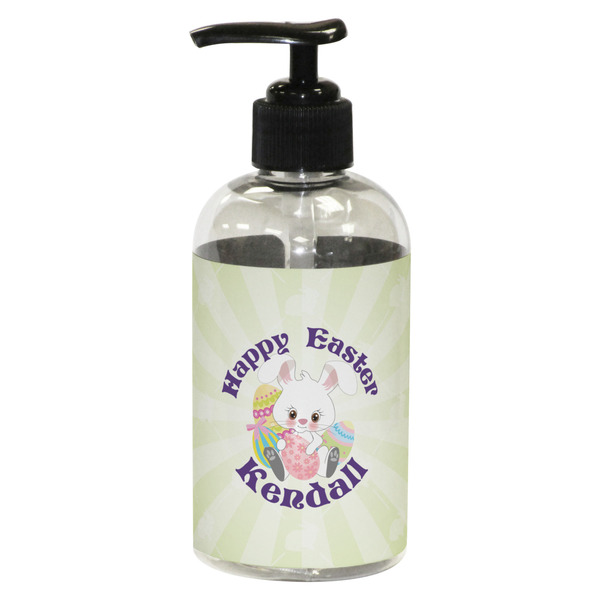 Custom Easter Bunny Plastic Soap / Lotion Dispenser (8 oz - Small - Black) (Personalized)