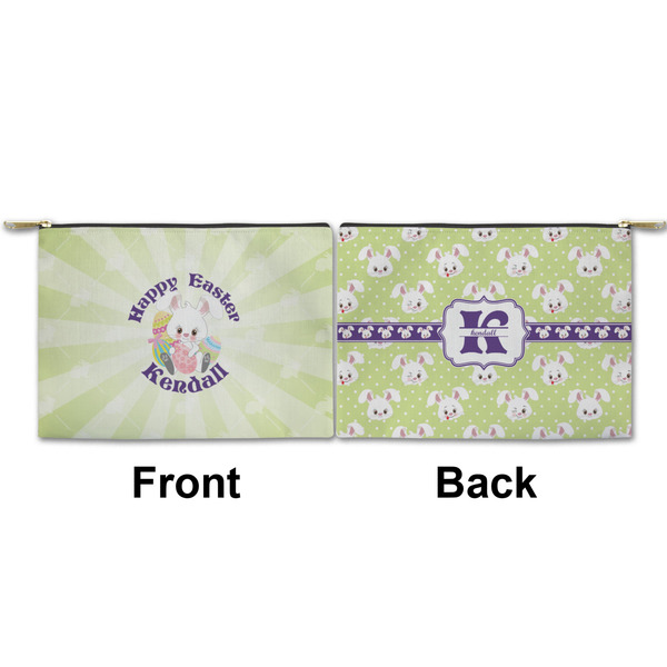 Easter Bunny Small Zipper Pouch Approval (Front and Back)