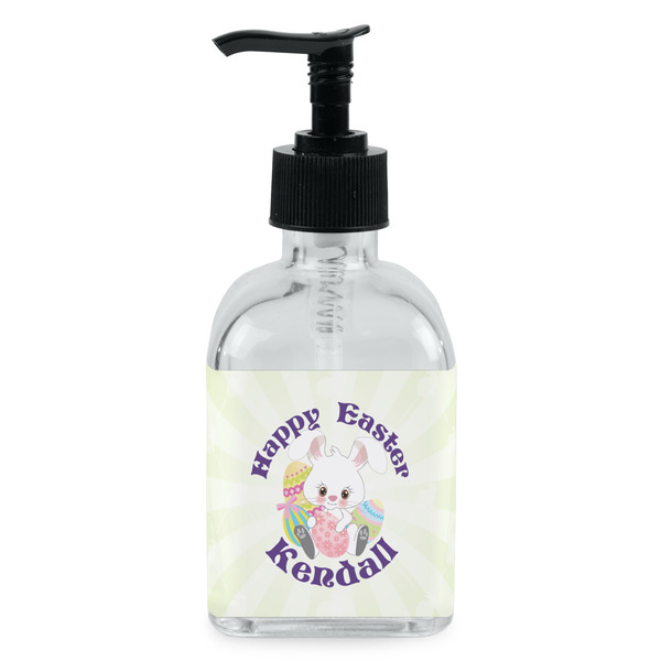 Custom Easter Bunny Glass Soap & Lotion Bottle - Single Bottle (Personalized)