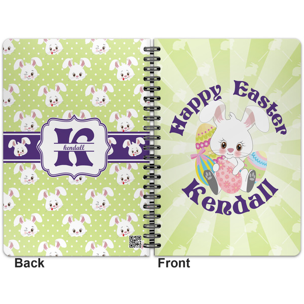 Easter Bunny Spiral Journal 7 x 10 - Apvl