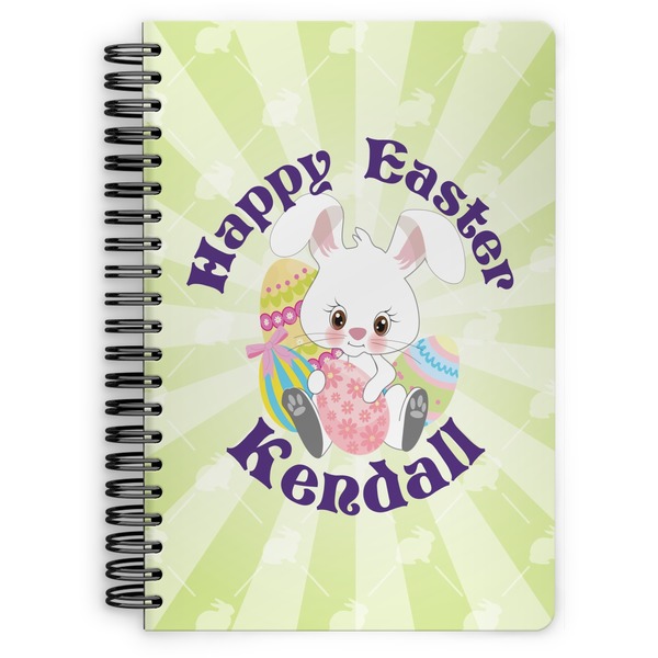 Custom Easter Bunny Spiral Notebook (Personalized)